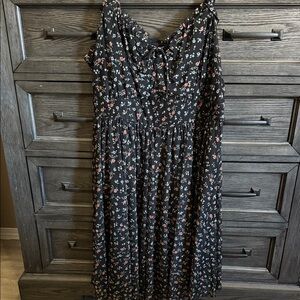 NWOT Torrid Black Floral Dress